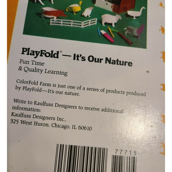 Color Fold Farm Active Coloring Book / Color Punch Out Fold Farm School Project - Picture 3 of 7